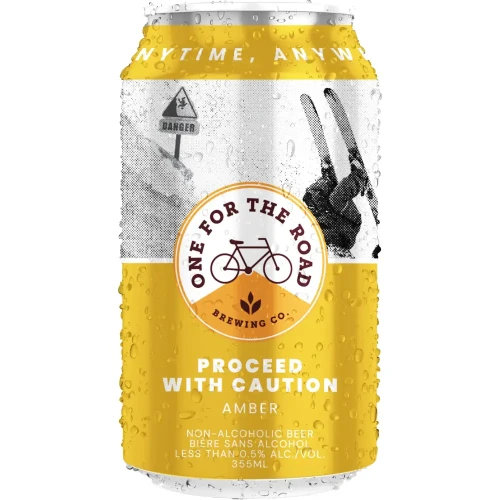 One for the Road - Proceed with Caution Amber - Non-Alcoholic Beer